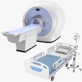 3D Two Medical Furniture model